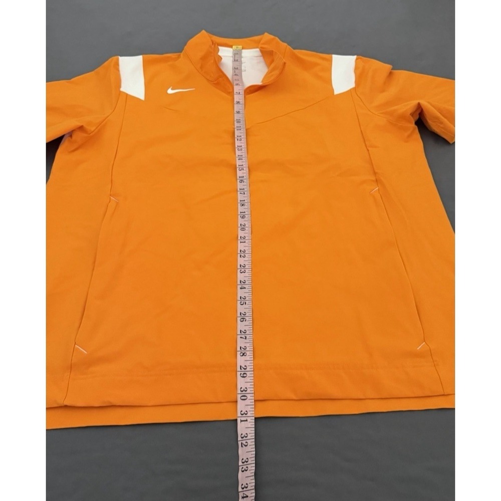 Nike Warmup Jacker Men's Size XL Orange Short Sleeve Pullover Vented Athletic - Picture 7 of 8